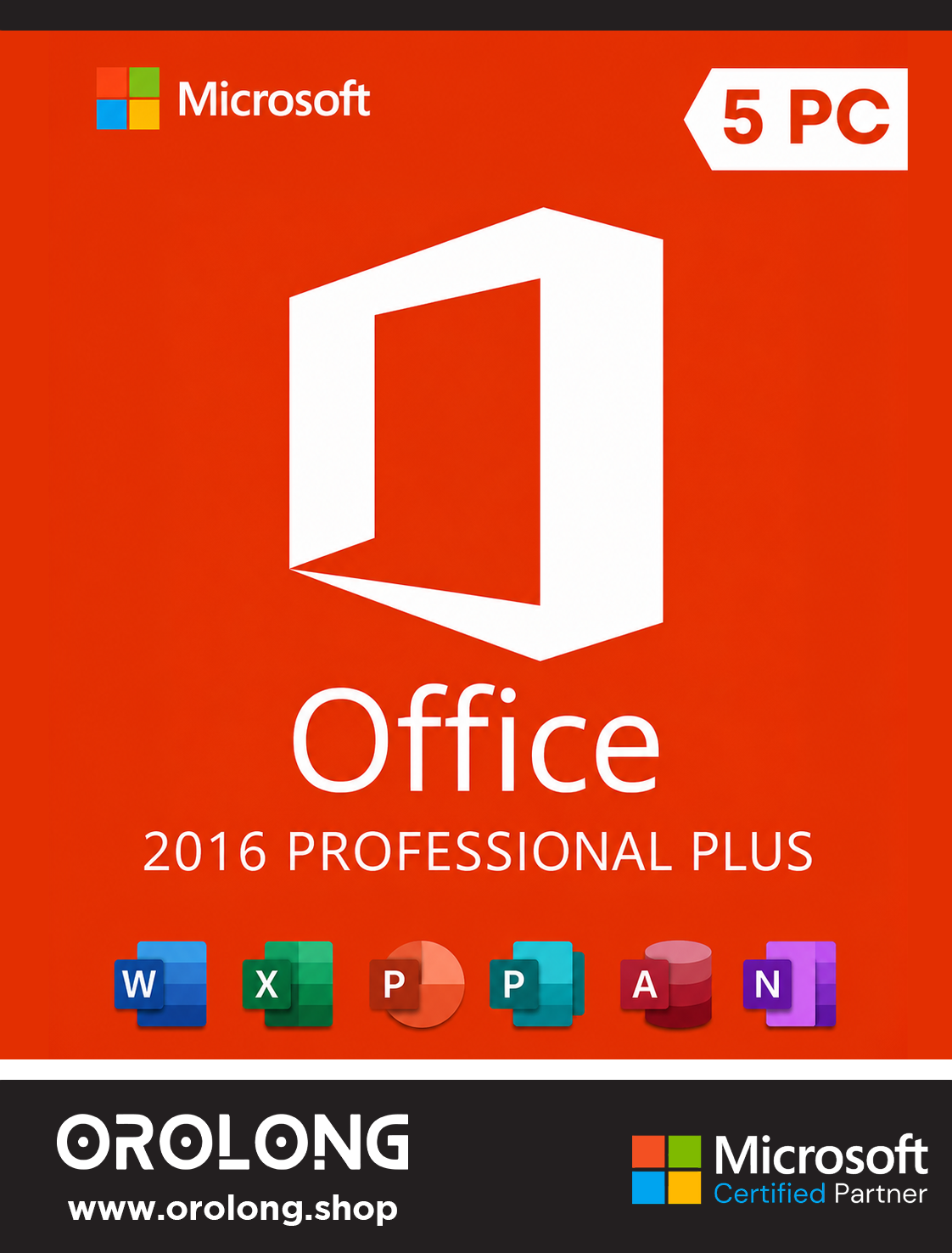 office 2016 PROFESSIONAL PLUS 5 PC Microsoft Office 2016 Professional Plus (5 PC) - Image 1